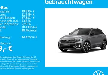 VW T-Roc 1.501 km 39.830 &euro; Stuttgart-Wangen 70188