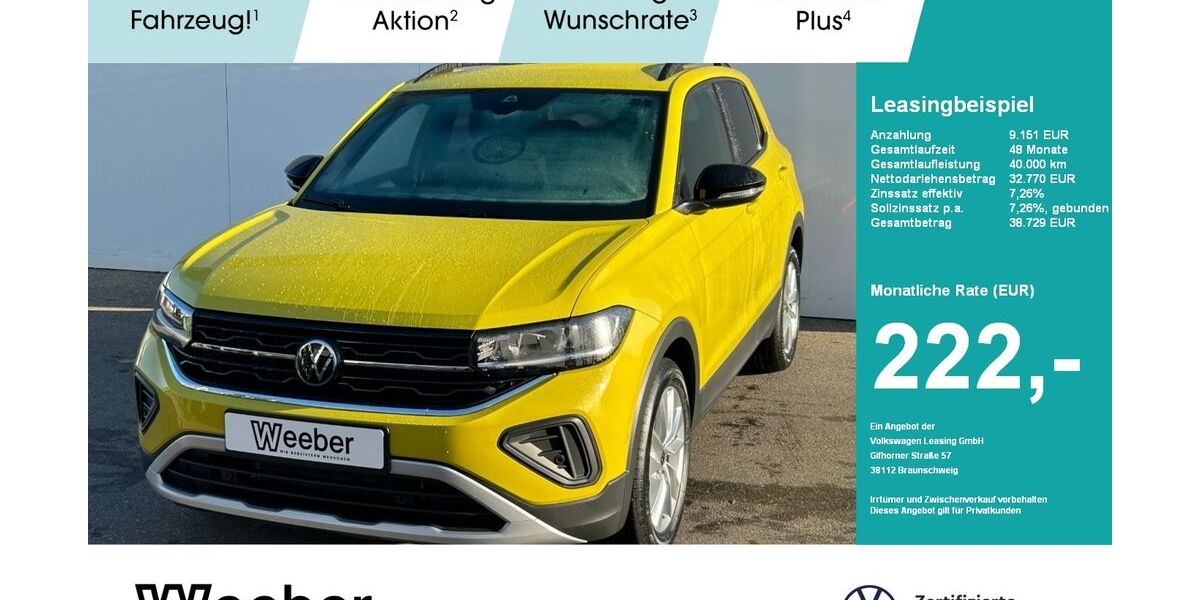 VW T-Cross 2.500 km 26.970 &euro; Leonberg 71229
