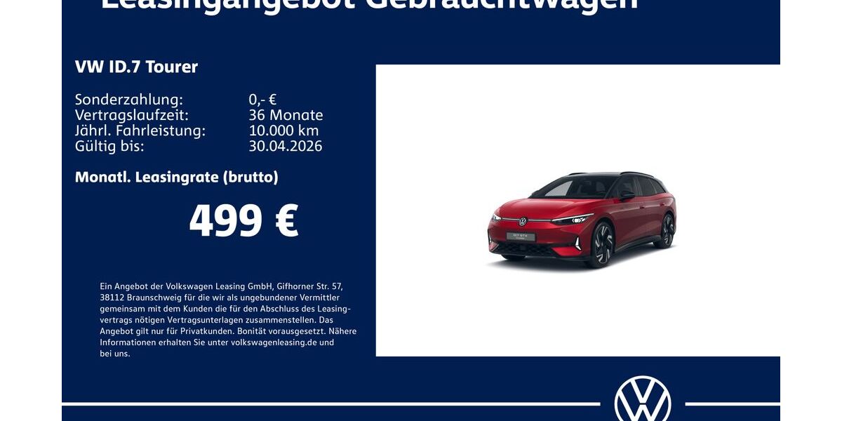 VW ID.7 20.162 km 51.430 &euro; Stuttgart-Wangen 70188