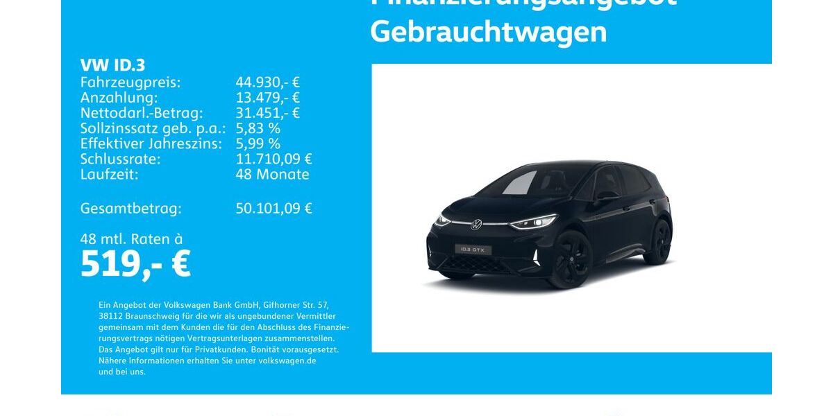 VW ID.3 18.246 km 44.930 &euro; Stuttgart-Wangen 70188