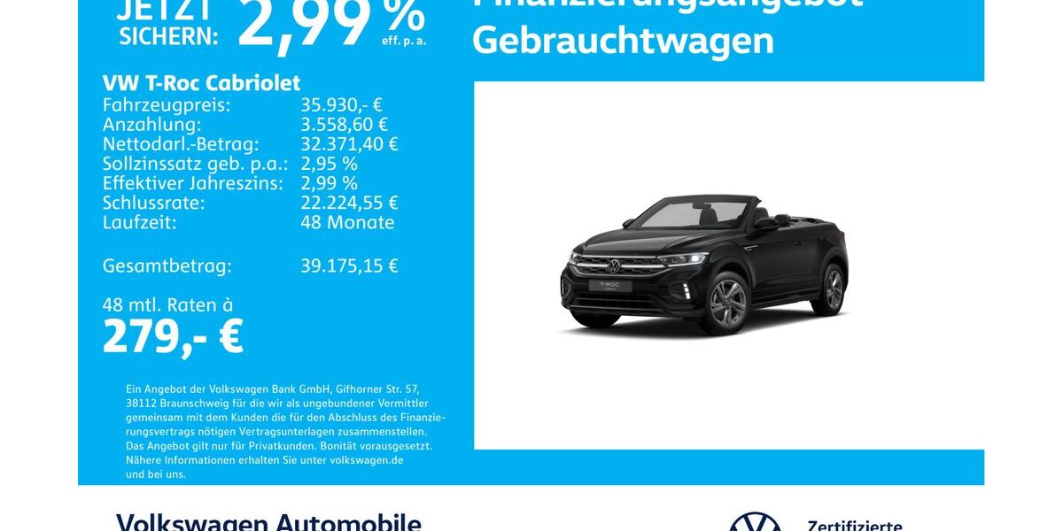 VW T-Roc 2.934 km 35.930 &euro; Stuttgart-Wangen 70188