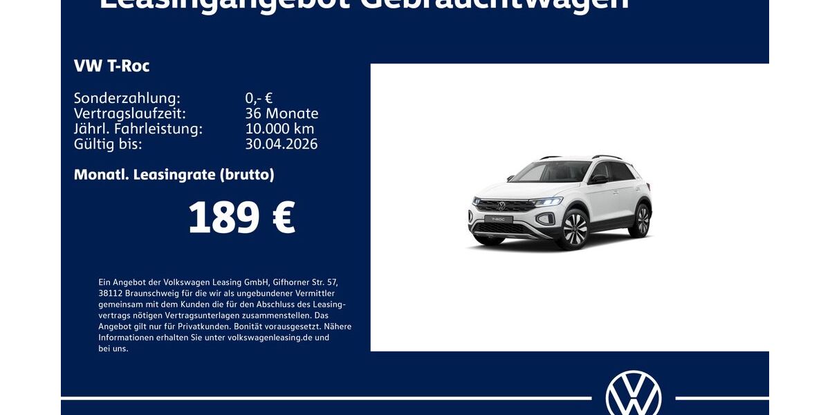 VW T-Roc 24.438 km 21.730 &euro; Stuttgart 70563