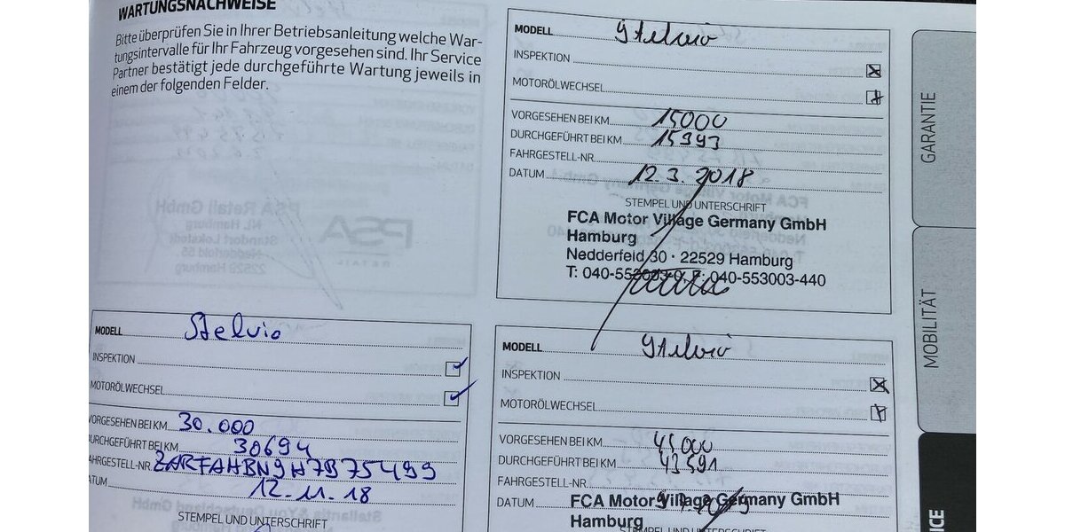 Alfa Romeo Stelvio Sprint 2.0 Turbo*2.Hand,Leder,Navi,Xenon 142.000 km 17.777 &euro; Schorndorf 73614