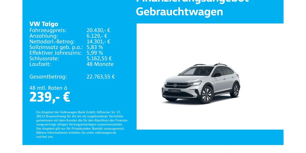 VW Taigo 9.649 km 20.430 &euro; Stuttgart-Feuerbach 70469