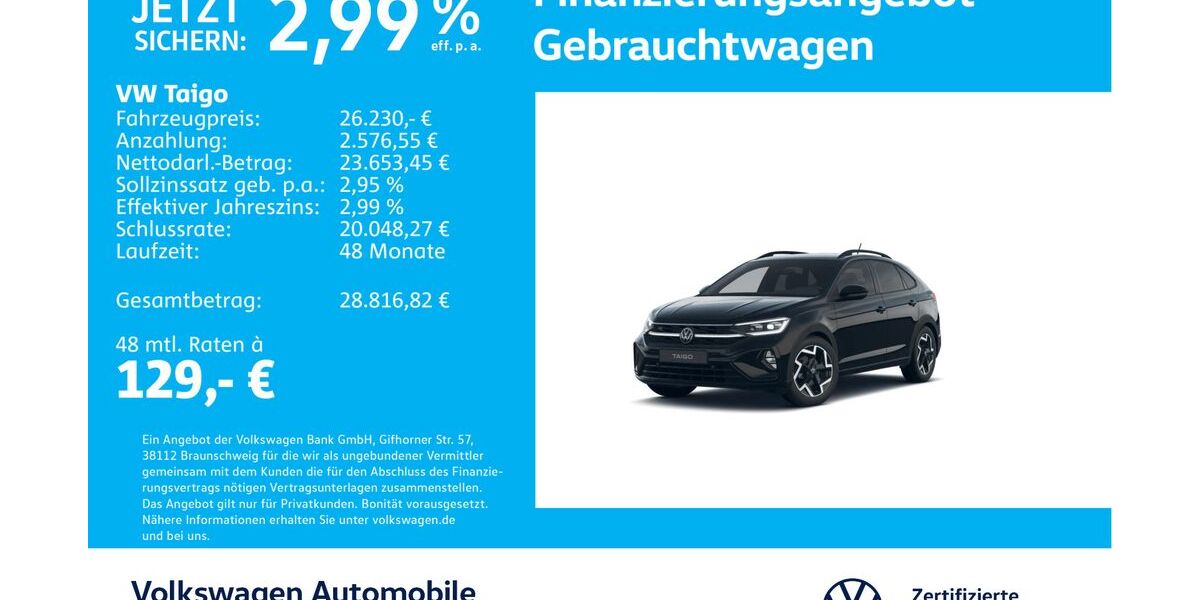 VW Taigo 23.120 km 26.230 &euro; Stuttgart-Wangen 70188
